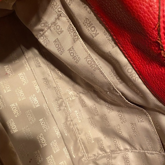 Michael kors red large shoulder bag - Picture 6 of 7